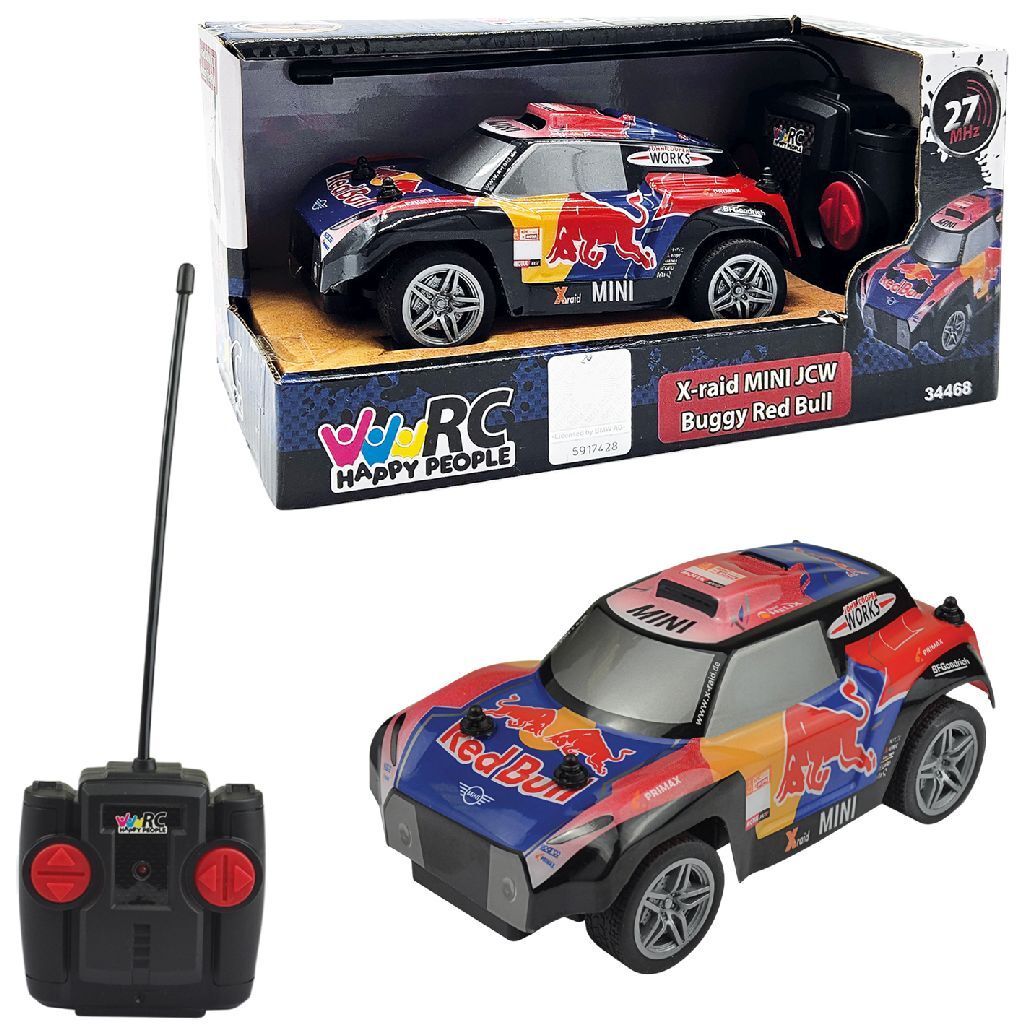 Happy People RC X-Raid Mini JCW Buggy - Red Bull 1:28 - 15 cm