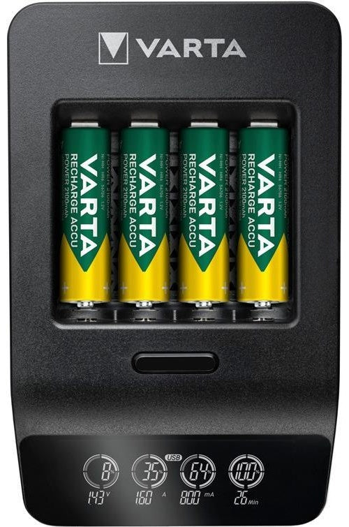 Varta Ladegerät LCD Smart Charger+ inkl. 4x AA 2100mAh (57684101441) afbeelding 1