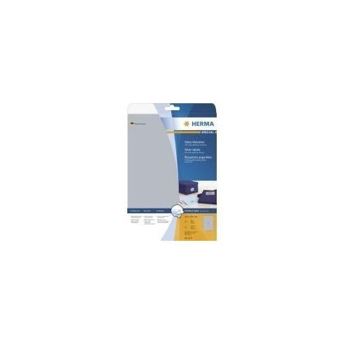 HERMA SuperPrint LaserCopy - Folienetiketten - Silber - A4 (210 x 297 mm) - 25 Stck. (4117) afbeelding 1