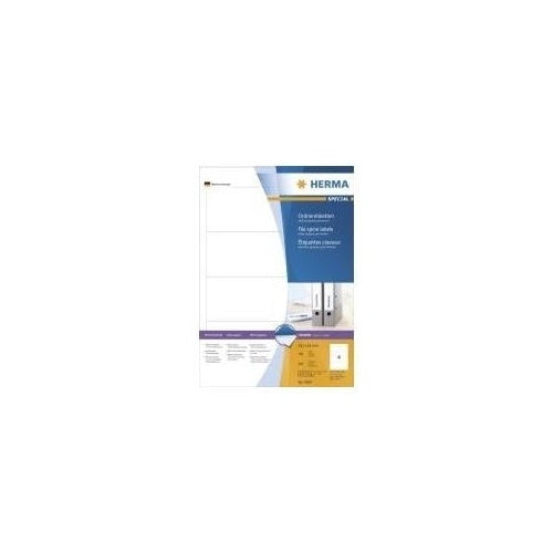 HERMA SuperPrint - Aktenetiketten (File Folder Labels) - weiß - 61 x 192 mm - 400 Stck. (100 Bogen x 4) (4284) afbeelding 1
