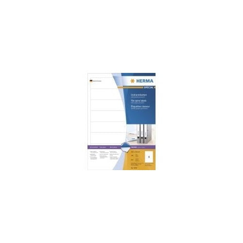 HERMA SuperPrint - Aktenetiketten (File Folder Labels) - weiß - 34 x 192 mm - 800 Stck. (100 Bogen x 8) (4290) afbeelding 1