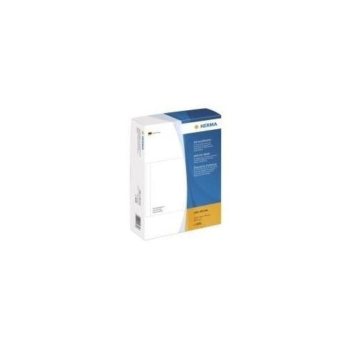 HERMA - Selbstklebende Adressetiketten (matt) - weiß - 148 x 105 mm - 500 Etikett(en) (500 Bogen x 1) (4332) afbeelding 1
