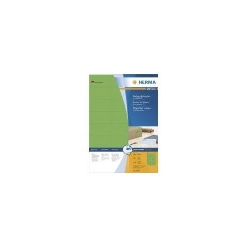 HERMA SuperPrint - Selbstklebende Etiketten - grün - 37 x 70 mm - 100 Stck. 24) (4409) afbeelding 1