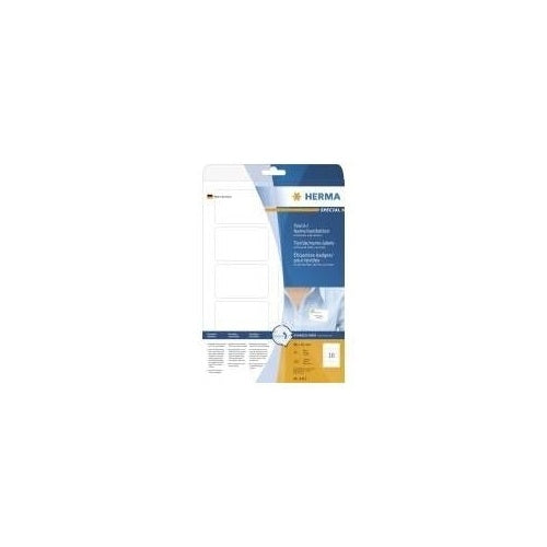 HERMA Special - Selbstklebende Namensetiketten - weiß - 50 x 80 mm 250 Stck. (25 Bogen x 10) (4412) afbeelding 1