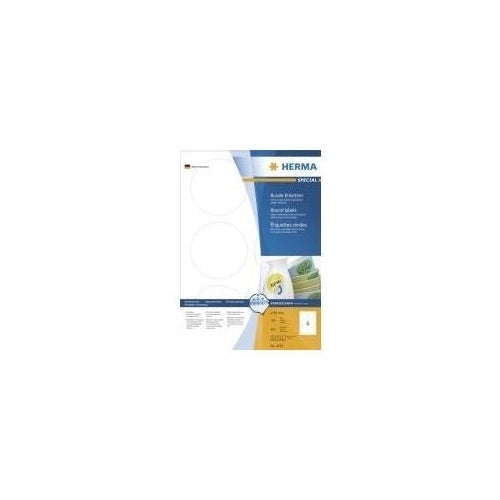 HERMA SuperPrint - Selbstklebende Etiketten - weiß - 84 mm rund - 600 Stck. (4478) afbeelding 1