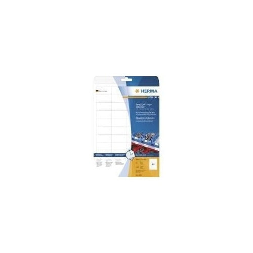 HERMA Special - Permanent selbstklebende, matte Folienetiketten - weiß - 48,3 x 25,4 mm - 1100 Etikett(en) (25 Bogen x 44) (4690) afbeelding 1