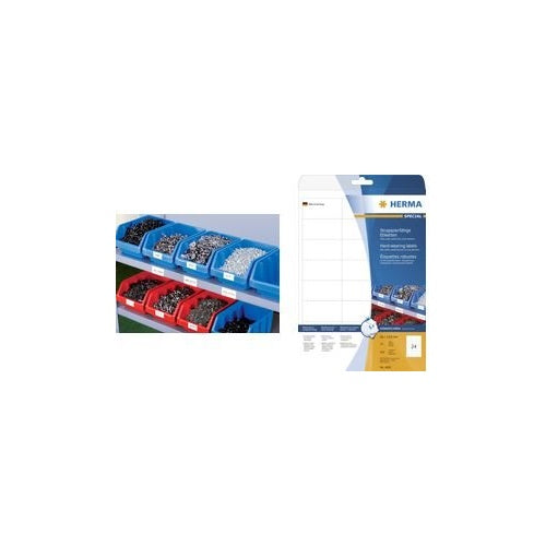 HERMA SuperPrint - Folienetiketten - weiß - A4 (210 x 297 mm) - 25 Stck. (25 Bogen x 1) (4698) afbeelding 1