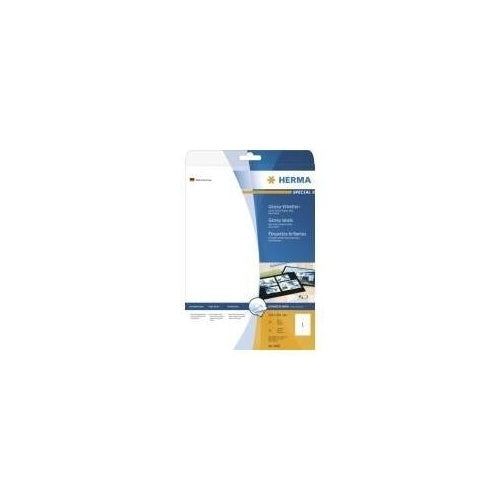 HERMA SuperPrint - Selbstklebende Etiketten, glänzend - weiß - A4 (210 x 297 mm) - 25 Stck. (4909) - 4008705049092 - image 1