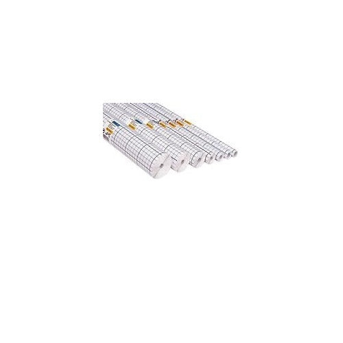 HERMA Buchschutzfolie, selbstklebend, 400 mm x 25 m transparent, glänzende Folie aus PP, Gitterlinien auf dem (7025) afbeelding 1