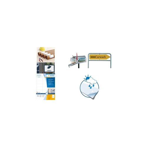 HERMA 9539 Rechteck Weiß 160Stück(e) selbstklebendes Etikett (9539) afbeelding 1