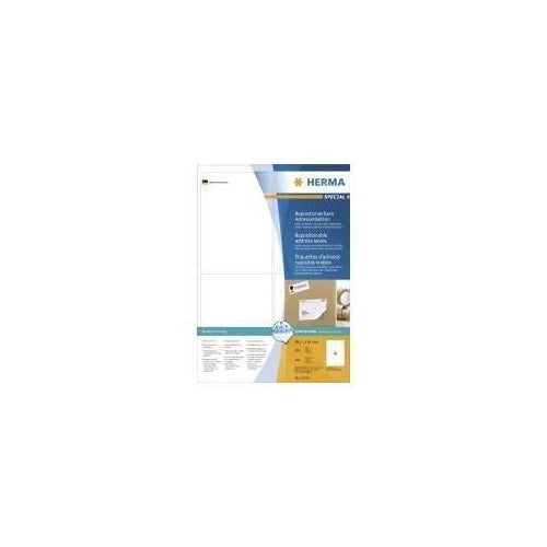 HERMA Movables - Selbstklebende Etiketten - weiß - 99,1 x 139 mm - 400 Stck. (100 Bogen x 4) (10313) afbeelding 1