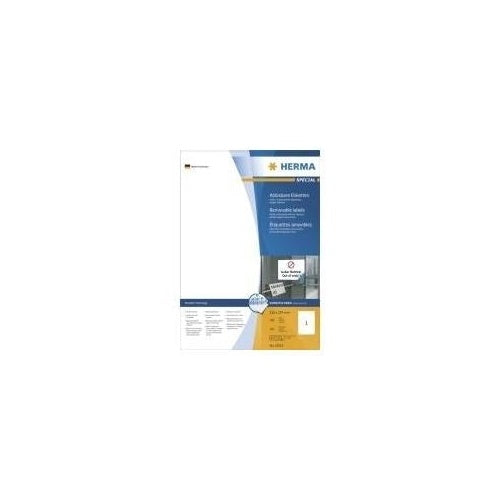 HERMA Special - Selbstklebende, abziehbare, matte Papieretiketten - white - A4 (210 x 297 mm) - 100 Etikett(en) (10315) afbeelding 1