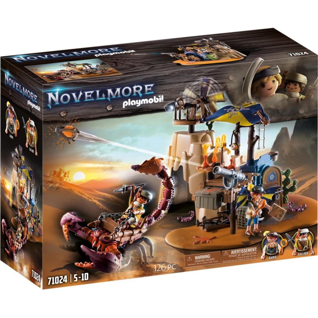 Playmobil Novelmore Scorpion Hunt Set 71024 with Giant Scorpion and Dario