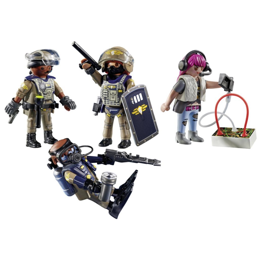 Playmobil City Action Tactical Unit Figure Set 71146 for Police Adventures