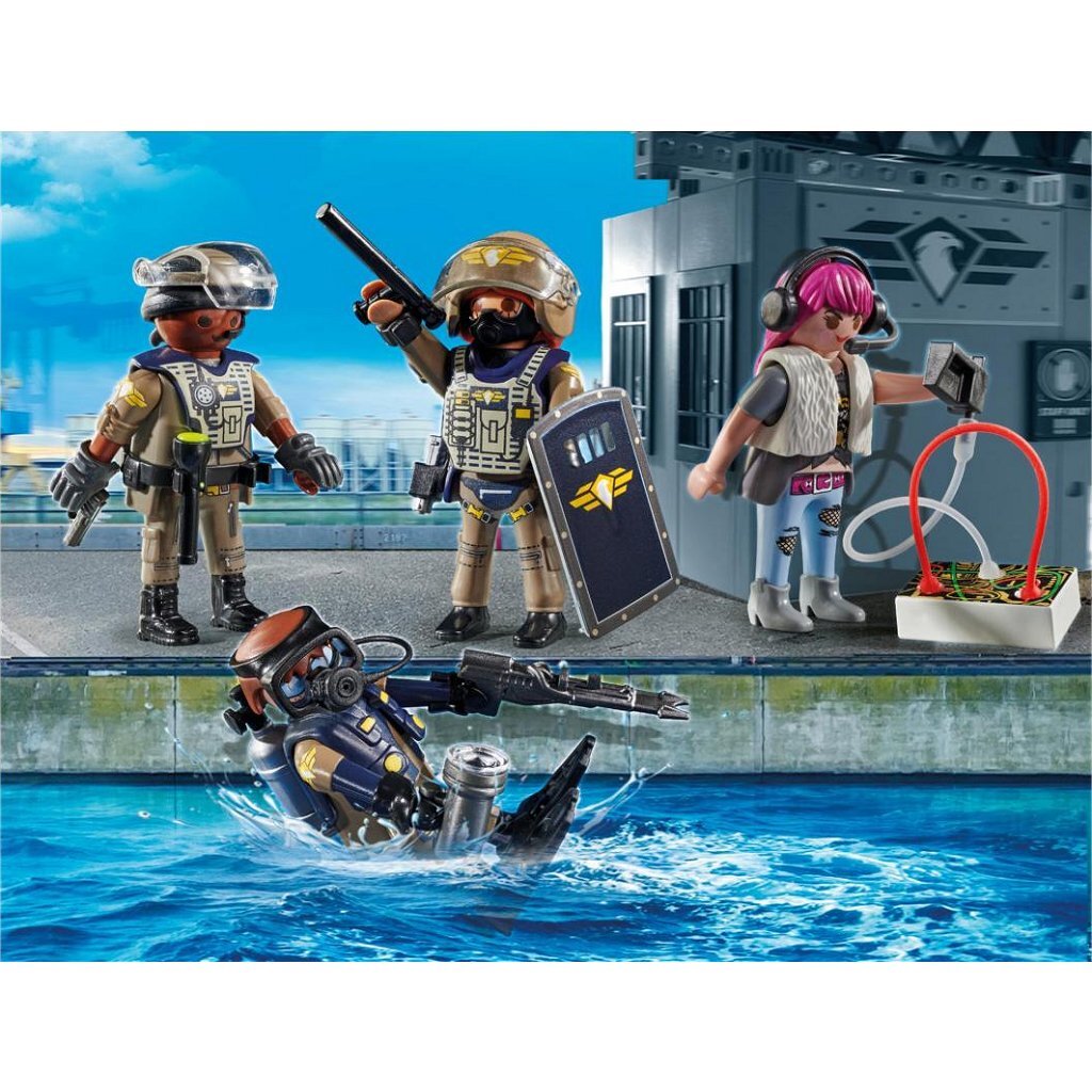 Playmobil City Action Tactical Unit Figure Set 71146 for Police Adventures