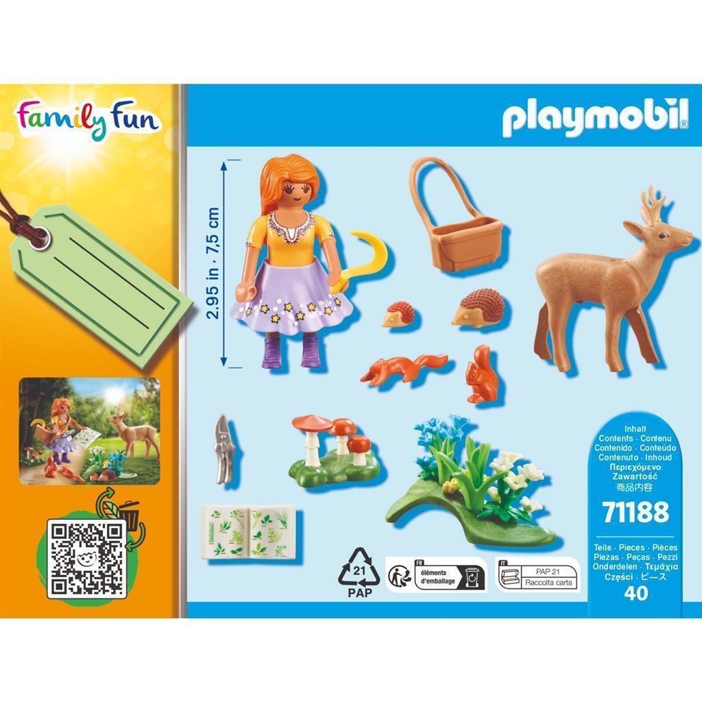 Playmobil Family Fun Herbalist Set 71188 with Collector and Animals