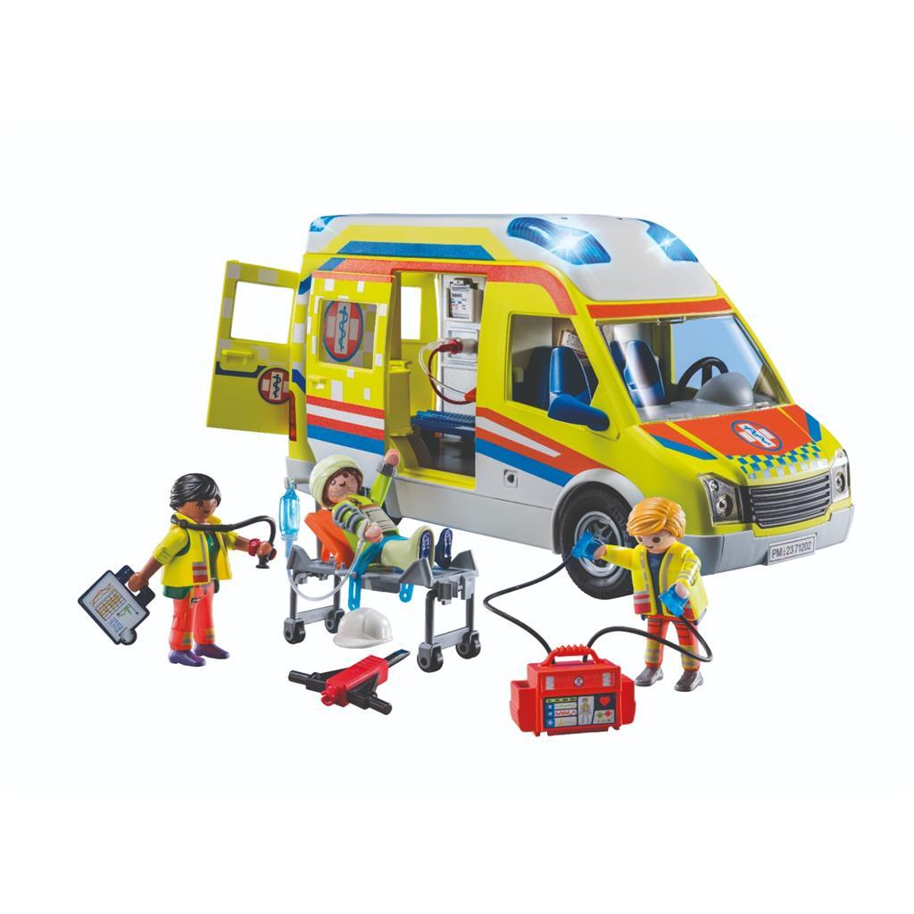 Playmobil City Life Ambulance Set 71202 with Light and Sound Features
