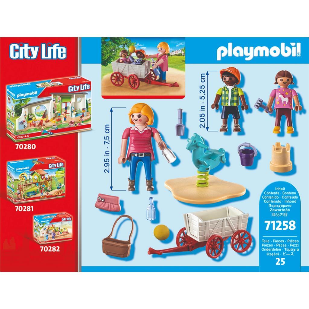 Playmobil City Life Babysitter Wagon Set 71258 for Daycare Adventures