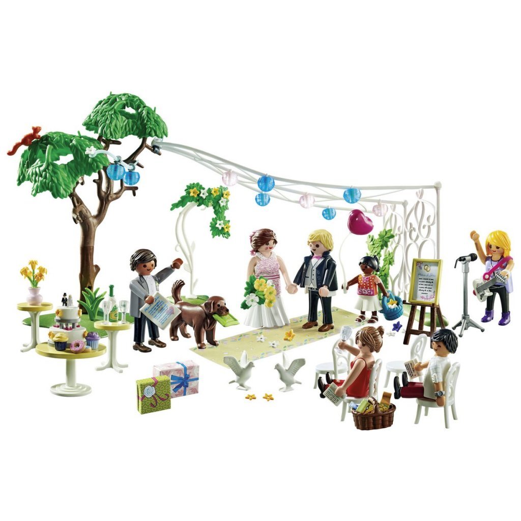 Playmobil City Life Wedding Reception 71365 - Outdoor Ceremony Playset for Ages 4+