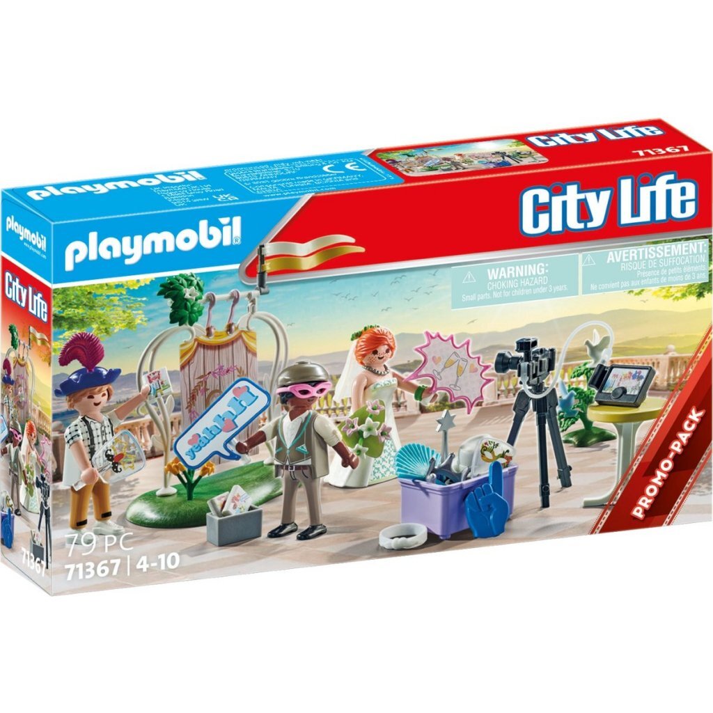 Playmobil City Life Wedding Photographer 71367 - Photo Booth Playset for Ages 4+