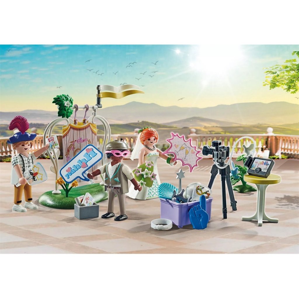 Playmobil City Life Wedding Photographer 71367 - Photo Booth Playset for Ages 4+