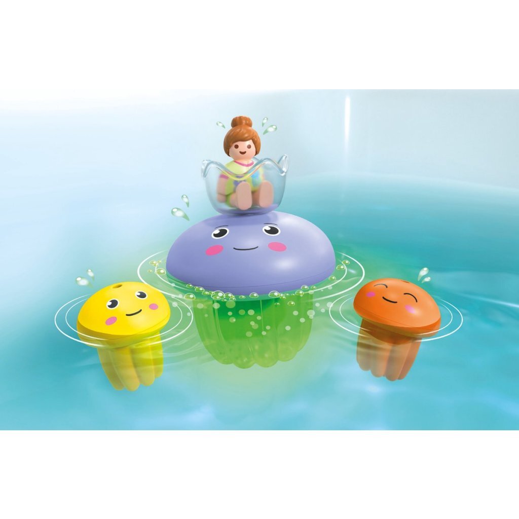 Playmobil Junior & Tinti Colorful Jellyfish Family 71439 - Bath Toy Set for Ages 1+