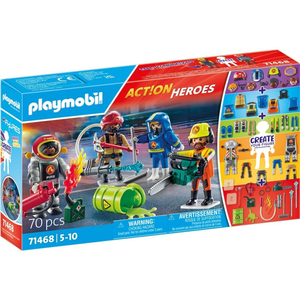 Playmobil 71468 Action Heroes My Figures Fire Rescue Set