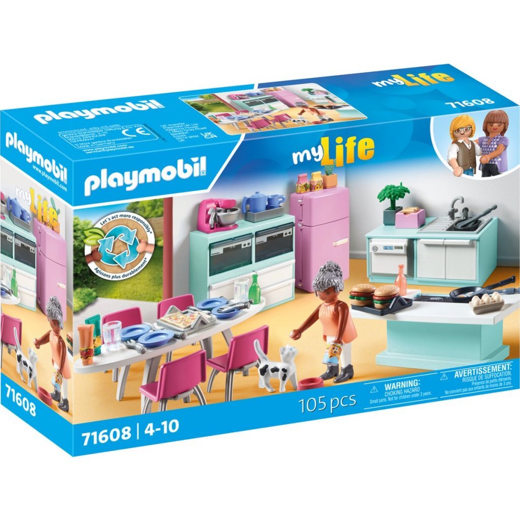 Playmobil My Life Kitchen with Dining Area 71608