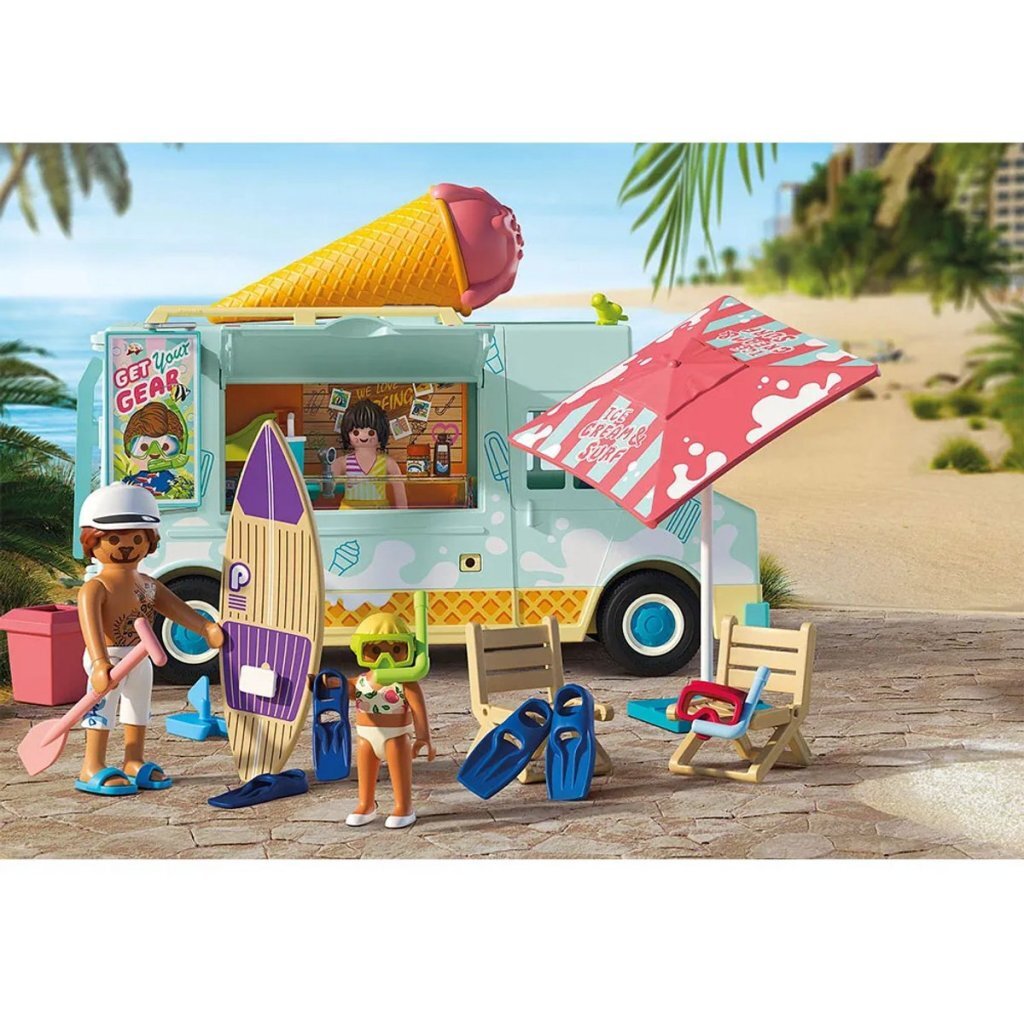 Playmobil 71904 My Life Ice Cream Truck with Surf Shop
