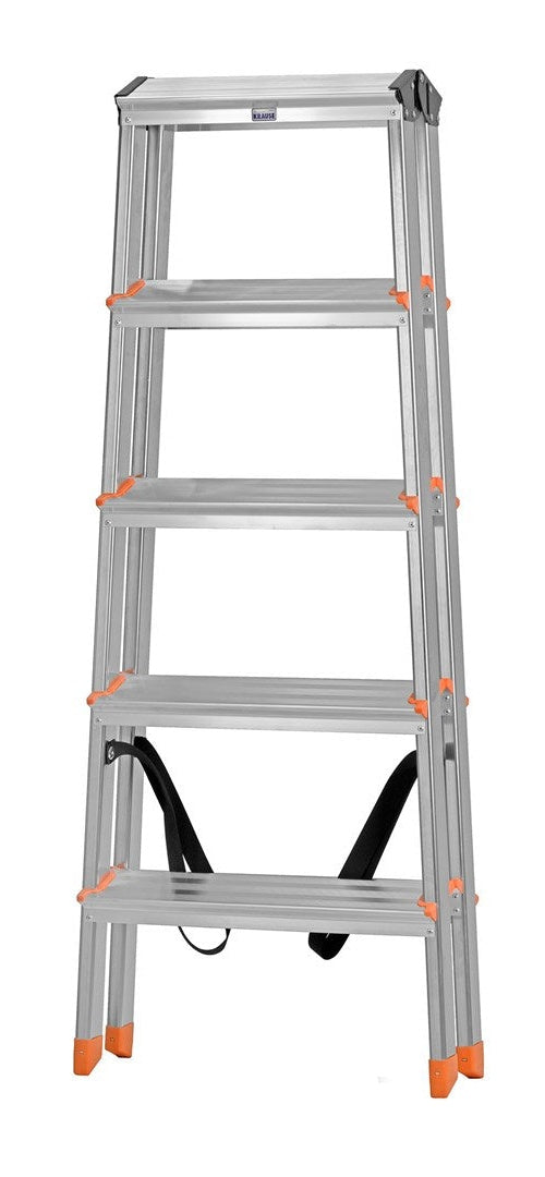 Krause Dopplo double-sided step ladder silver afbeelding 4