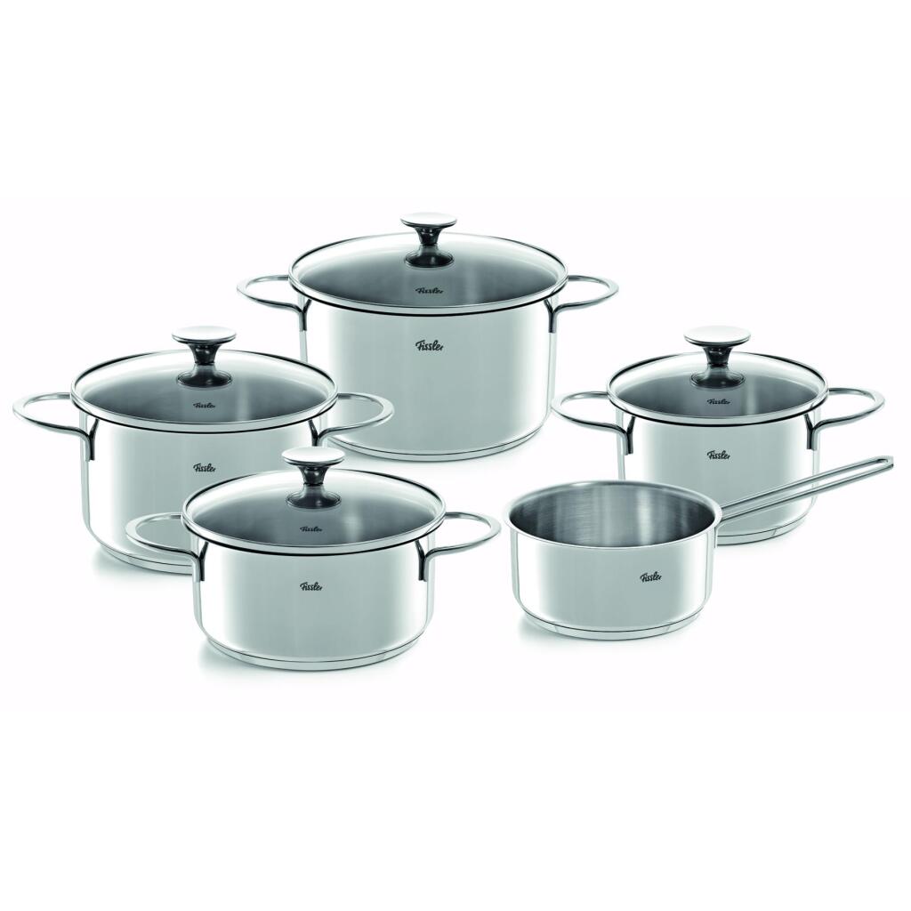 Fissler Copenhagen 5-piece Cookware Set Stainless Steel/Glass