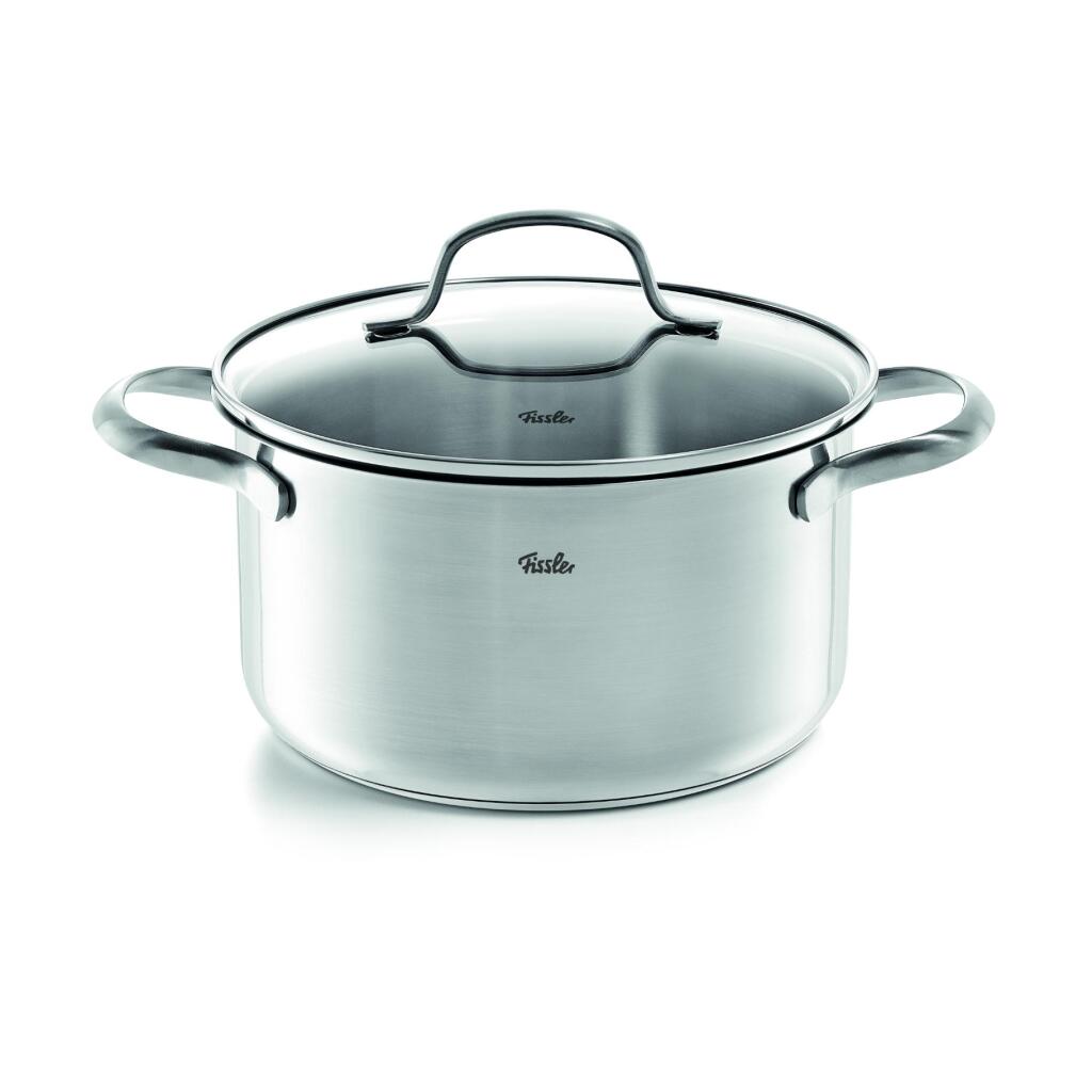 Fissler San Francisco Cooking Pot + Glass Lid 20 cm Stainless Steel