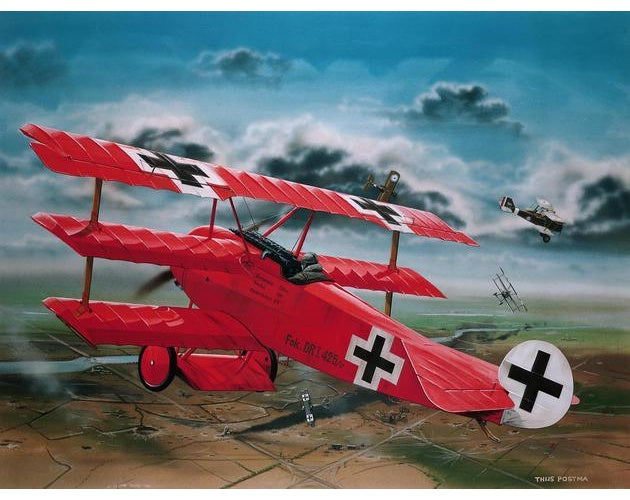 Revell Fokker Dr.I Richthofen - 1:28 - Assembly kit - Fixed-wing aircraft - Fokker Dr.I - Military aircraft - Kunststoff (MR-4744) afbeelding 1