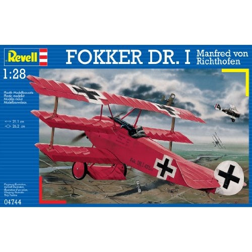 Revell Fokker Dr.I Richthofen - 1:28 - Assembly kit - Fixed-wing aircraft - Fokker Dr.I - Military aircraft - Kunststoff (MR-4744) afbeelding 2