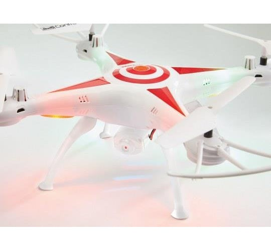 Revell 23858 Kameradrohne 4 Rotoren Quadrocopter 380 mAh Rot - Weiß (23858) afbeelding 1