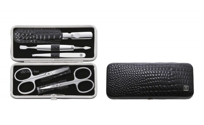 Zwilling 97507-004-0 Inox Etui in Kroko-Optik 5-teilig black (97507-004-0) afbeelding 1