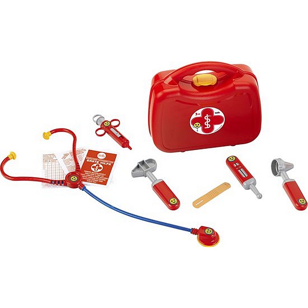 Theo Klein Doctor's Set with Thermometer, Stethoscope, Syringe, and Cast - For Children 3+