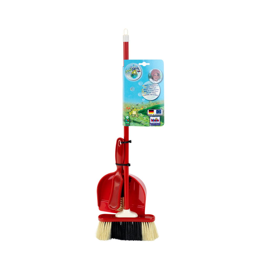 Pure Fresh Broom with Dustpan and Brush Playset - Classic Sweeping Set