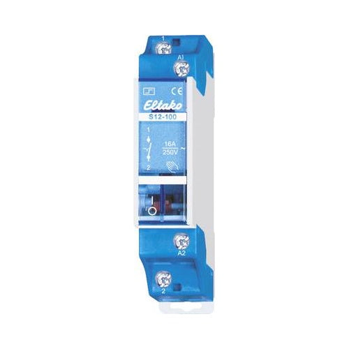 Eltako Electronics | Impulse Switch S12-100-24V DC 24V 16A 1S | Model 21100055 | 1-Pole Module afbeelding 1