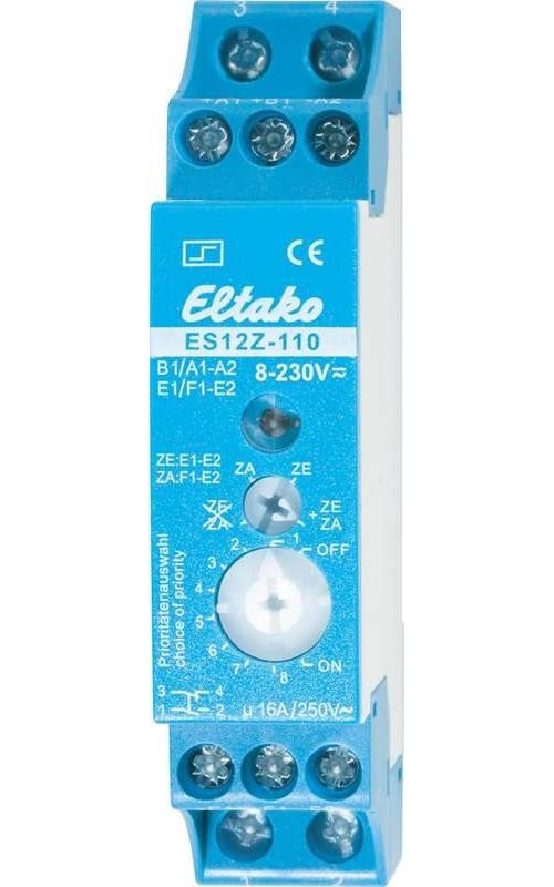 Eltako Stromstoß-Schalter ES12Z-110, 1 Schließer + 1 Öffner 16 A ES12Z-110 8 - 230 V/UC 1 Schließer/1 Öffner 16 A 250 V/ (21110601) afbeelding 1