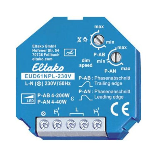 Universal-Dimmschalter Mindestlast nur 4W EUD61NPL-230V (61100832) afbeelding 1