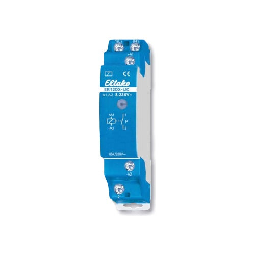 ELTAKO Steuerrelais 1S/16A ER12DX-UC 1TE elektronisch 8-230V 2000W ER12DX-UC (22100002) afbeelding 1