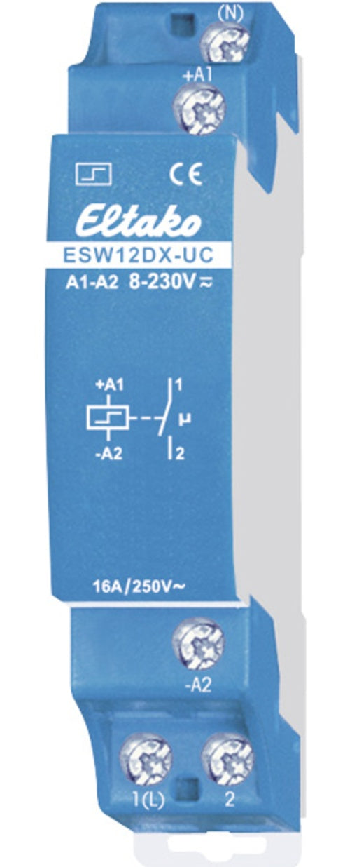 Eltako Stromstoßschalter 16A/250V AC ESW12DX-UC (21100801) afbeelding 1
