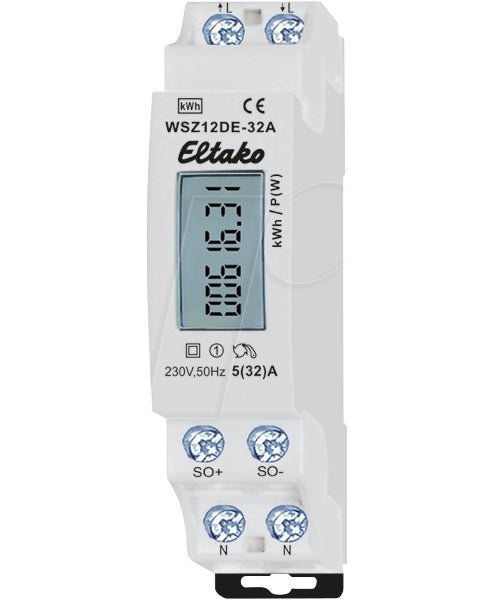 Wechselstromzähler elektronisch WSZ15DE-32A ohne Zulassung (28032615) afbeelding 1
