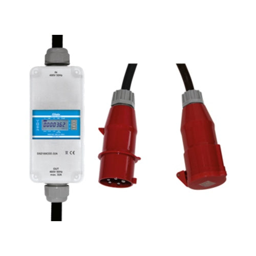 Eltako Drehstromzähler DSZ180CEE-32A MID - <br><table border=0 cellspacing=0 cellpadding=2><tr><td>Zählertyp</td><td>elektronisch</td></tr><tr><td>Nennstrom (In)</td><td>10 A</td></tr><tr><td>Maximalstrom (Imax)</td><td>80 A</td></tr><tr><t afbeelding 1