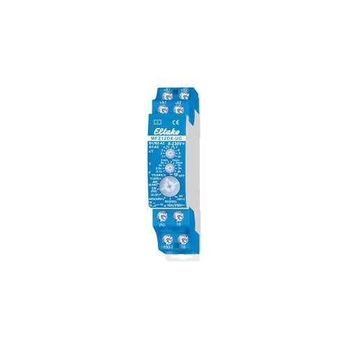 ELTAKO Multifunktionszeitrelais MFZ12DX-UC 1TE 1xWechsler 8-230V 0,5s-1h 2000W MFZ12DX-UC (23001005) afbeelding 1
