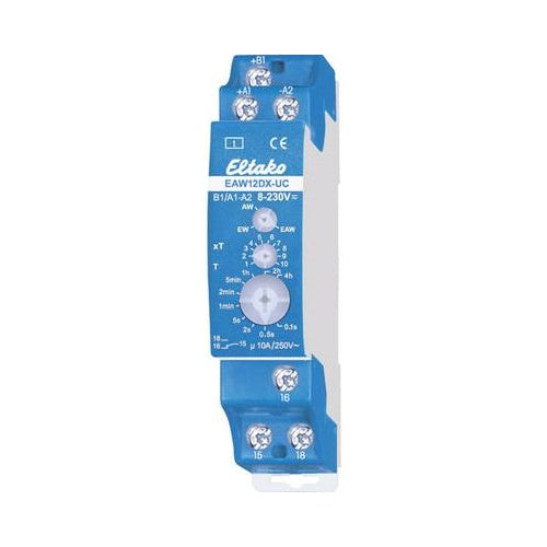 Eltako Electronics Zeitrelais EAW12DX-UC Ein-/Ausschalt/Wisch-Relais (23001702) afbeelding 1