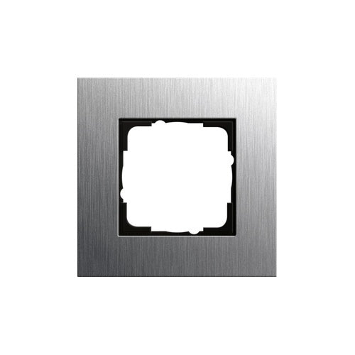 GIRA 0211219. Produktfarbe: Edelstahl, Design: Schraubenlos. Breite: 95 mm, Höhe: 95 mm, Dicke: 9,85 mm (0211219) afbeelding 1