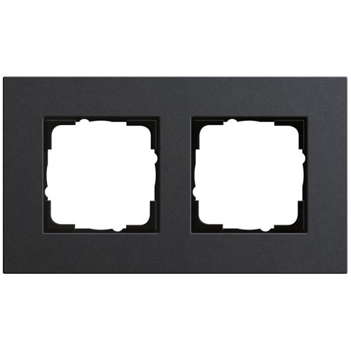 GIRA 0212 226. Produktfarbe: Anthrazit, Markenkompatibilität: GIRA, Material: Polycarbonat, Holz. Breite: 95 mm, Höhe: 166 mm, Dicke: 9,9 mm (0212226) afbeelding 1