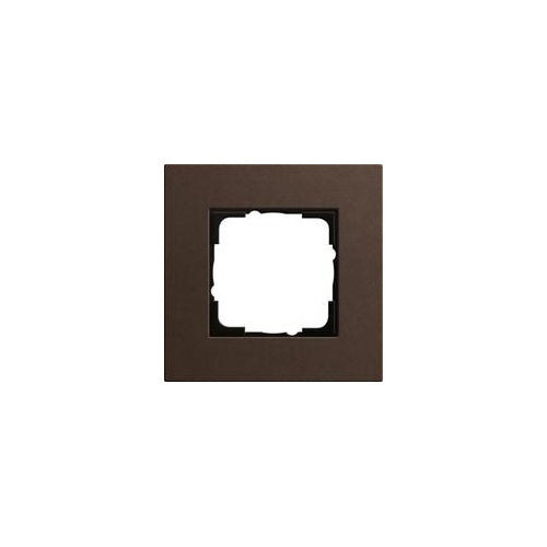GIRA 0211223. Produktfarbe: Braun, Material: Holz, Design: Schraubenlos. Breite: 95 mm, Höhe: 95 mm, Dicke: 9,9 mm (0211223) afbeelding 1